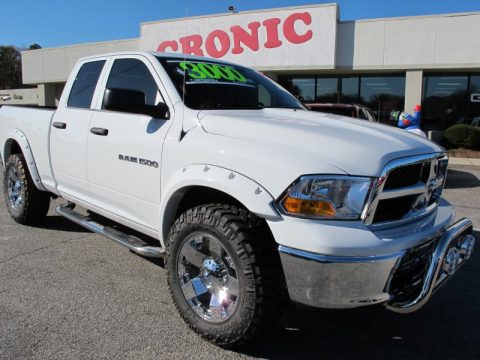 Bright White Dodge Ram 1500 ST Quad Cab 4x4.  Click to enlarge.