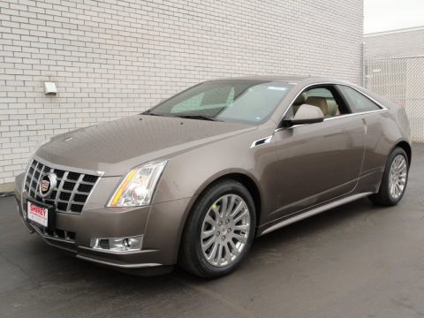 Mocha Steel Metallic Cadillac CTS 4 AWD Coupe.  Click to enlarge.