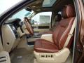  2012 Ford F150 King Ranch Chaparral Leather Interior #11