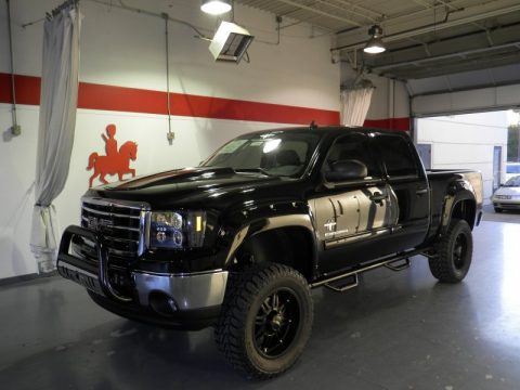 Onyx Black GMC Sierra 1500 SLE Crew Cab 4x4.  Click to enlarge.