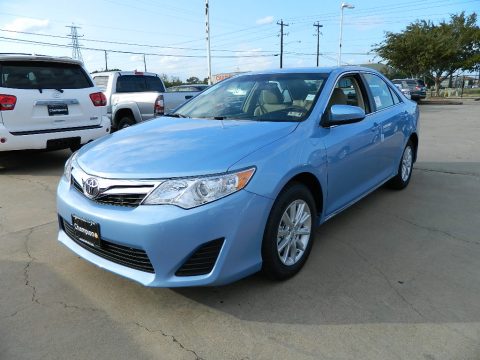 Clearwater Blue Metallic Toyota Camry LE.  Click to enlarge.