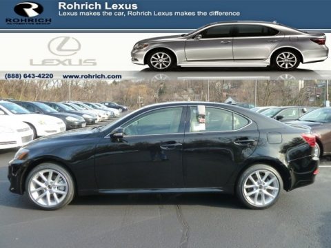 Obsidian Black Lexus IS 250 AWD.  Click to enlarge.