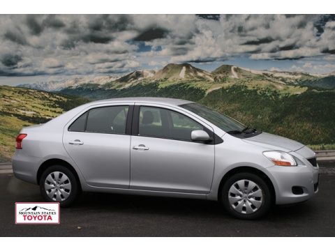 Silver Streak Mica Toyota Yaris Sedan.  Click to enlarge.