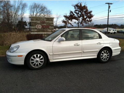 Noble White Hyundai Sonata GLS V6.  Click to enlarge.