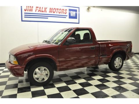 Dark Cherry Red Metallic GMC Sonoma SLS Regular Cab.  Click to enlarge.