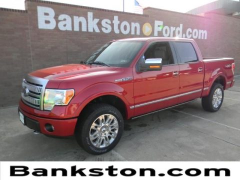 Red Candy Metallic Ford F150 Platinum SuperCrew 4x4.  Click to enlarge.