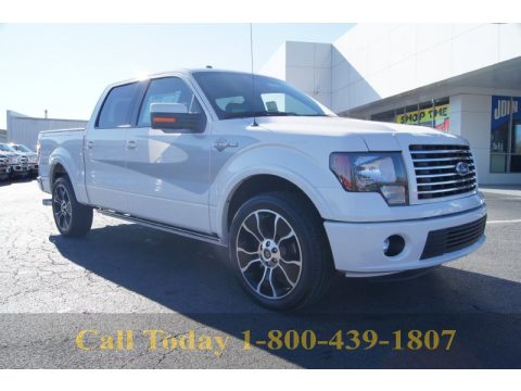 White Platinum Metallic Tri-Coat Ford F150 Harley-Davidson SuperCrew.  Click to enlarge.