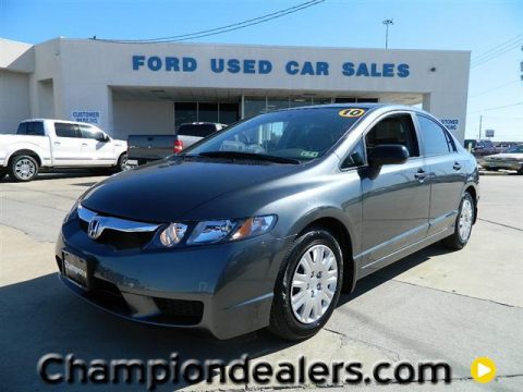 Polished Metal Metallic Honda Civic DX-VP Sedan.  Click to enlarge.