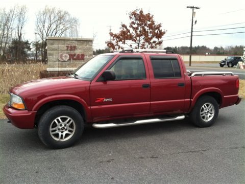 Cherry Red Metallic GMC Sonoma SLS ZR5 Crew Cab 4x4.  Click to enlarge.