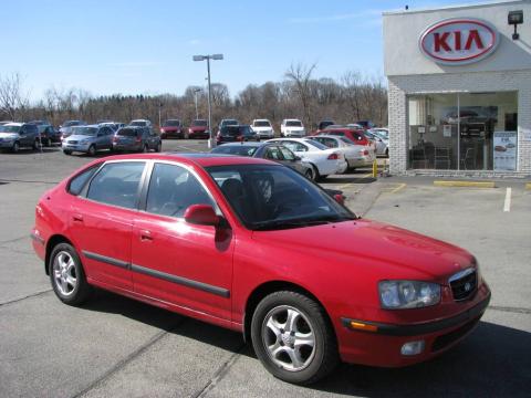 hyundai elantra 2002 interior. Rally Red 2002 Hyundai Elantra