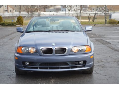 Steel Blue Metallic BMW 3 Series 325i Convertible.  Click to enlarge.