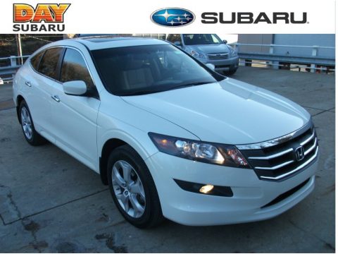 White Diamond Pearl Honda Accord Crosstour EX-L 4WD.  Click to enlarge.