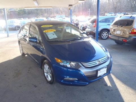 Mediterranean Blue Pearl Honda Insight Hybrid EX.  Click to enlarge.