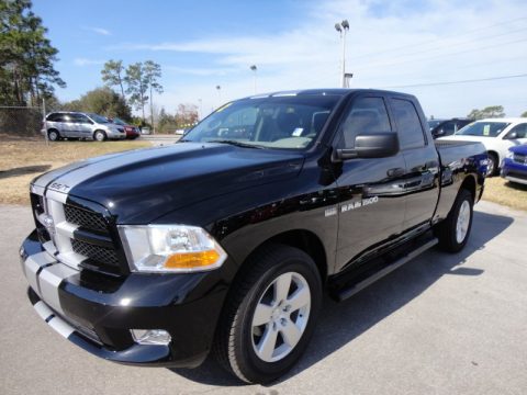 Black Dodge Ram 1500 Express Quad Cab.  Click to enlarge.