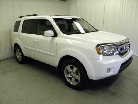 Used 2009 white honda pilot #3