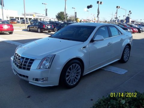 White Diamond Tricoat Cadillac CTS 3.6 Sedan.  Click to enlarge.