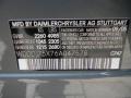 Mercedes-Benz Color Code 747 Granite Grey Metallic #30