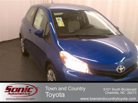 Blazing Blue Pearl Toyota Yaris L 3 Door.  Click to enlarge.