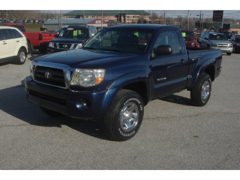 Indigo Ink Blue Pearl Toyota Tacoma PreRunner Regular cab.  Click to enlarge.