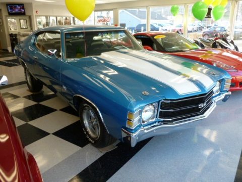 Mulsanne Blue Chevrolet Chevelle SS.  Click to enlarge.