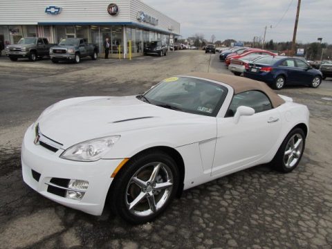 Polar White Saturn Sky Roadster.  Click to enlarge.