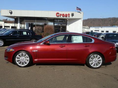 Claret Red Metallic Jaguar XF Portfolio.  Click to enlarge.