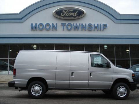 Ingot Silver Metallic Ford E Series Van E150 XL Cargo.  Click to enlarge.