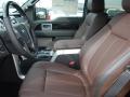  2012 Ford F150 Platinum Sienna Brown/Black Leather Interior #10