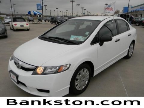 Taffeta White Honda Civic DX-VP Sedan.  Click to enlarge.