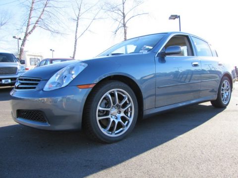 Lakeshore Slate Blue Infiniti G 35 Sedan.  Click to enlarge.