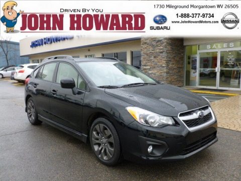Obsidian Black Pearl Subaru Impreza 2.0i Sport Premium 5 Door.  Click to enlarge.