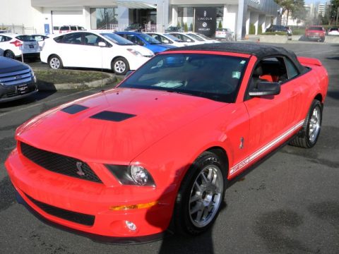 Torch Red Ford Mustang Shelby GT500 Convertible.  Click to enlarge.