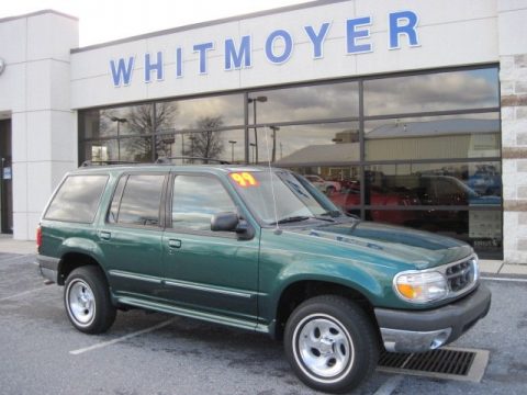 Tropic Green Metallic Ford Explorer XLT.  Click to enlarge.