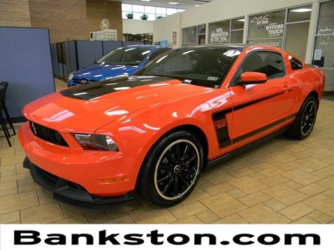 Competition Orange Ford Mustang Boss 302.  Click to enlarge.