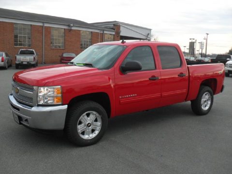 Victory Red Chevrolet Silverado 1500 LT Crew Cab 4x4.  Click to enlarge.