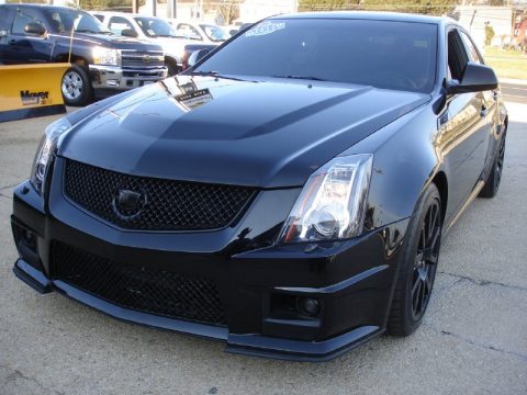 Black Ice Metallic Cadillac CTS -V Sedan Black Diamond Edition.  Click to enlarge.