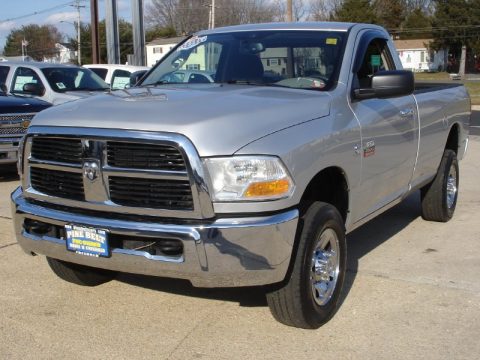 Bright Silver Metallic Dodge Ram 2500 HD SLT Regular Cab 4x4.  Click to enlarge.