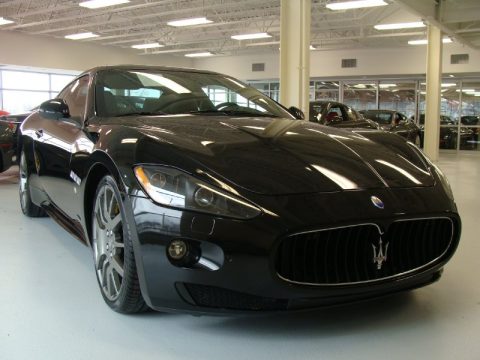 Nero (Black) Maserati GranTurismo S.  Click to enlarge.