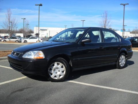Flamenco Black Pearl Honda Civic LX Sedan.  Click to enlarge.