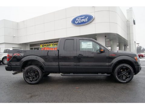 Tuxedo Black Metallic Ford F150 FX2 SuperCab.  Click to enlarge.