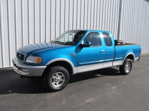 Teal Metallic Ford F150 XLT SuperCab 4x4.  Click to enlarge.