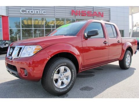 Lava Red Nissan Frontier SV Crew Cab.  Click to enlarge.