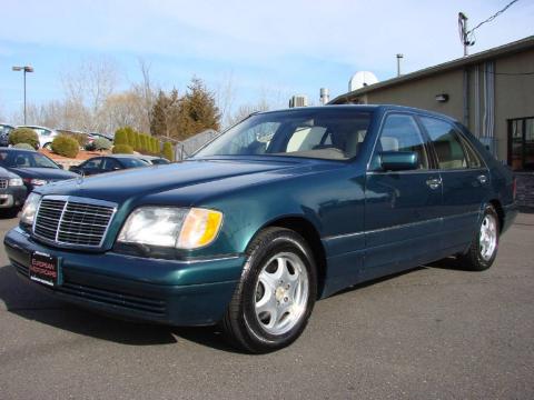 Brilliant Emerald Green Metallic Mercedes-Benz S 420 Sedan.  Click to enlarge.