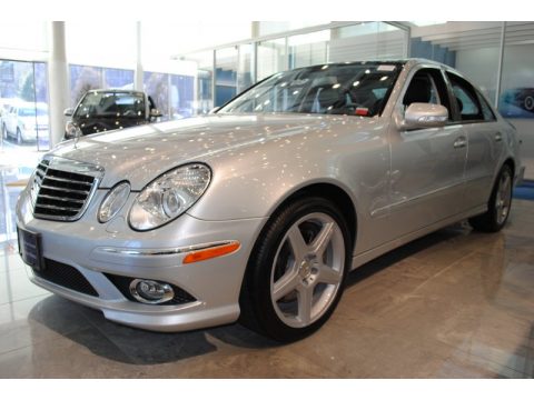 Iridium Silver Metallic Mercedes-Benz E 350 4Matic Sedan.  Click to enlarge.