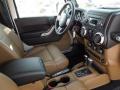  2012 Jeep Wrangler Black/Dark Saddle Interior #18