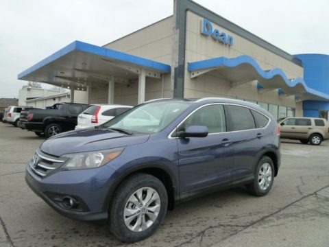 Twilight Blue Metallic Honda CR-V EX-L 4WD.  Click to enlarge.