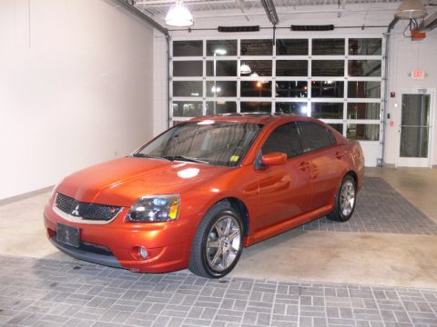 Sunset Orange Pearlescent Mitsubishi Galant RALLIART.  Click to enlarge.