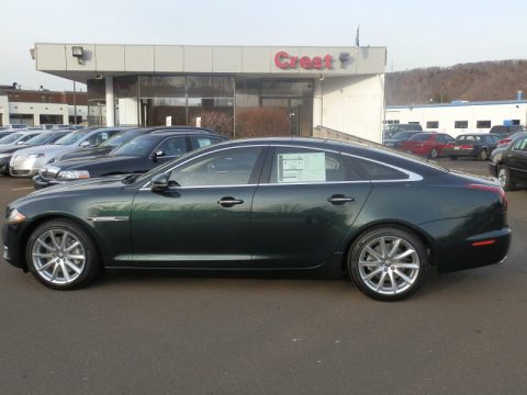 Taiga Green Metallic Jaguar XJ XJ.  Click to enlarge.