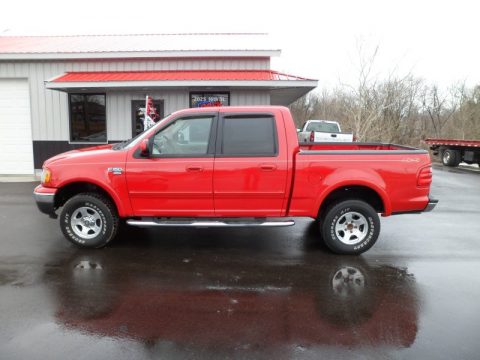 Bright Red Ford F150 XLT SuperCrew 4x4.  Click to enlarge.