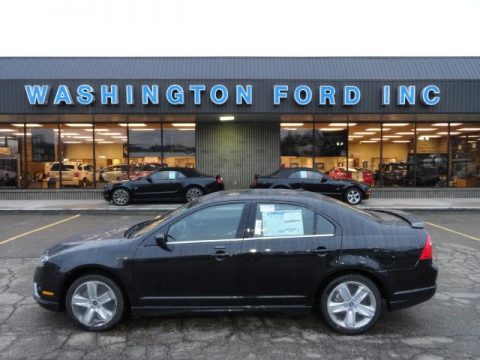 Tuxedo Black Metallic Ford Fusion Sport AWD.  Click to enlarge.